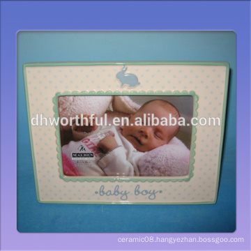 2016 new style ceramic baby frame,ceramic picture frames for baby